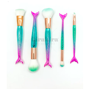 Set 5 Brochas Sirena Celeste