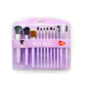 Set 12 Brochas Caja Morado