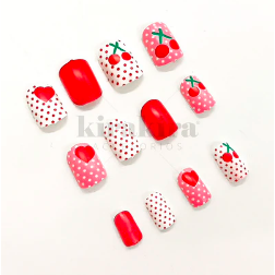 Uñas Postizas Infantil Cherry