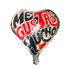 Globo Metalico 18' Me Gustas Mucho 50 Unidades