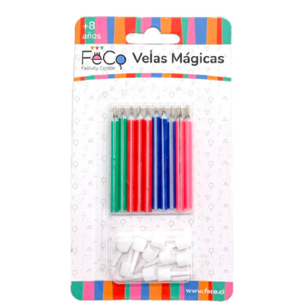 Vela Magica 10 Piezas 1 Unidad