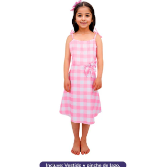 Disfraz Infantil Vestido Muñeca Cuadrille